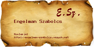 Engelman Szabolcs névjegykártya